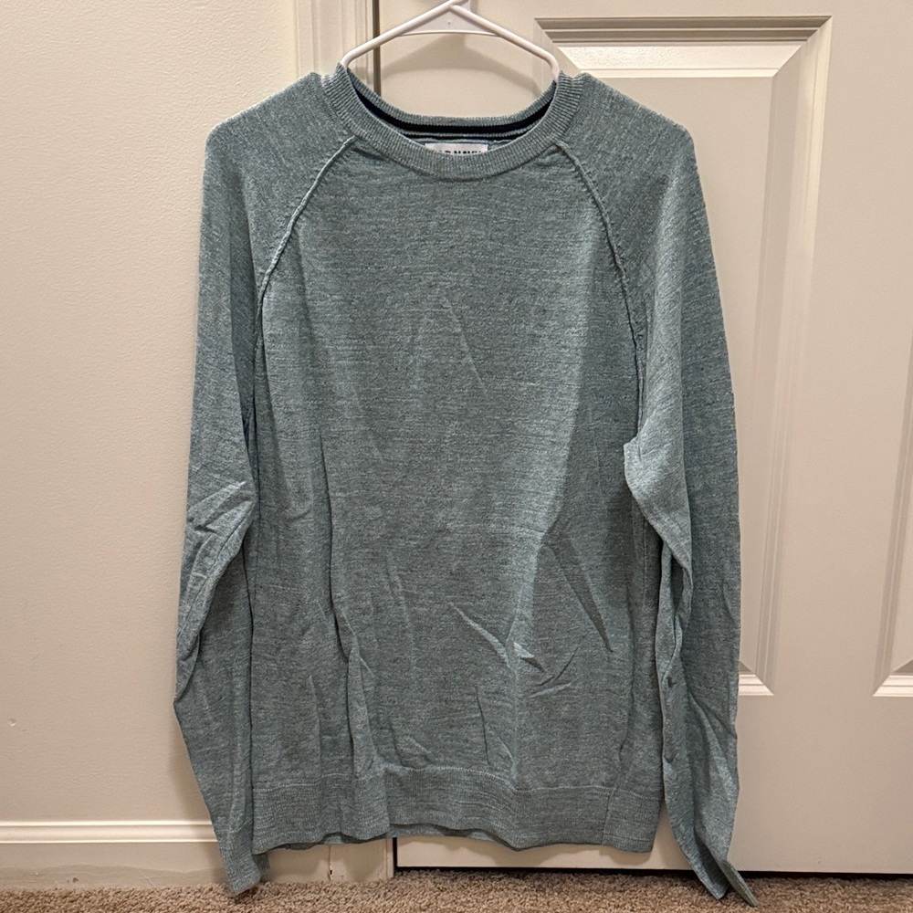 Old Navy Men's Heathered Gray Crewneck Sweater